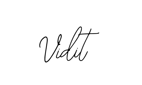 Use a signature maker to create a handwritten signature online. With this signature software, you can design (Bearetta-2O07w) your own signature for name Vidit. Vidit signature style 12 images and pictures png