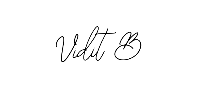 Also You can easily find your signature by using the search form. We will create Vidit B name handwritten signature images for you free of cost using Bearetta-2O07w sign style. Vidit B signature style 12 images and pictures png