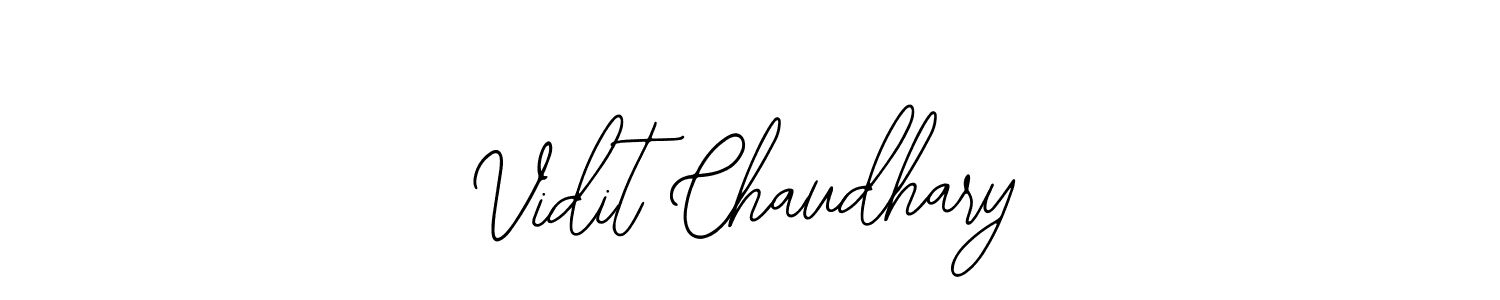 Also we have Vidit Chaudhary name is the best signature style. Create professional handwritten signature collection using Bearetta-2O07w autograph style. Vidit Chaudhary signature style 12 images and pictures png