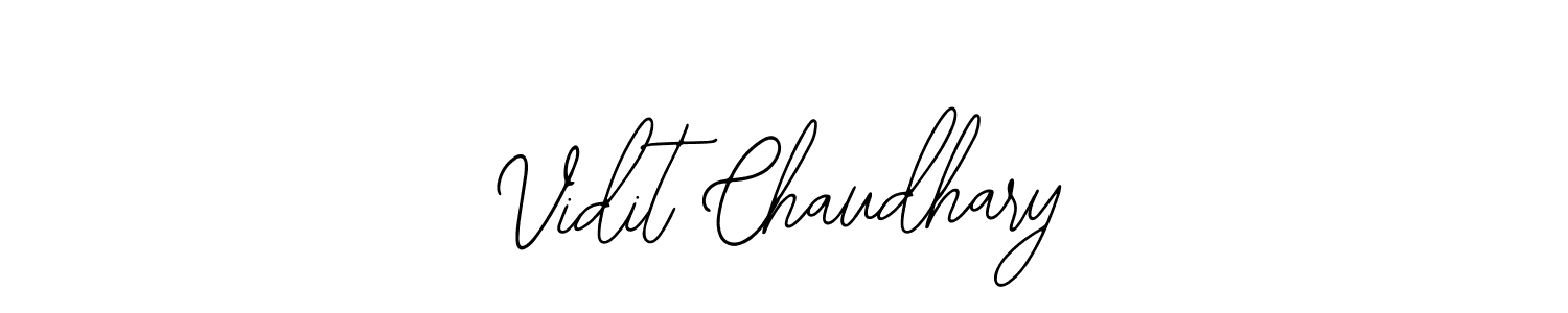 Also we have Vidit Chaudhary name is the best signature style. Create professional handwritten signature collection using Bearetta-2O07w autograph style. Vidit Chaudhary signature style 12 images and pictures png