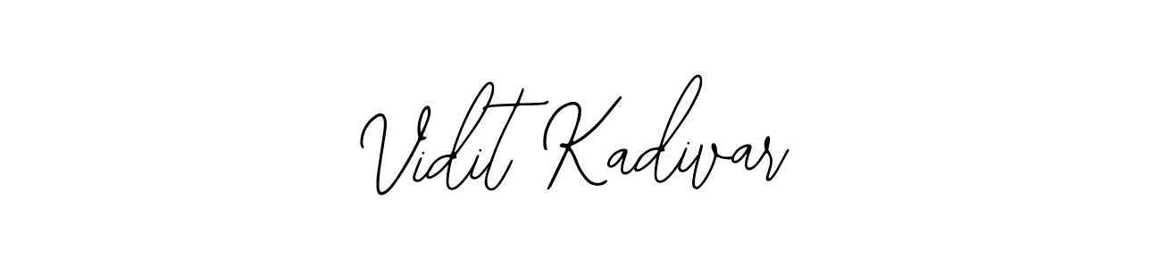 How to make Vidit Kadivar name signature. Use Bearetta-2O07w style for creating short signs online. This is the latest handwritten sign. Vidit Kadivar signature style 12 images and pictures png