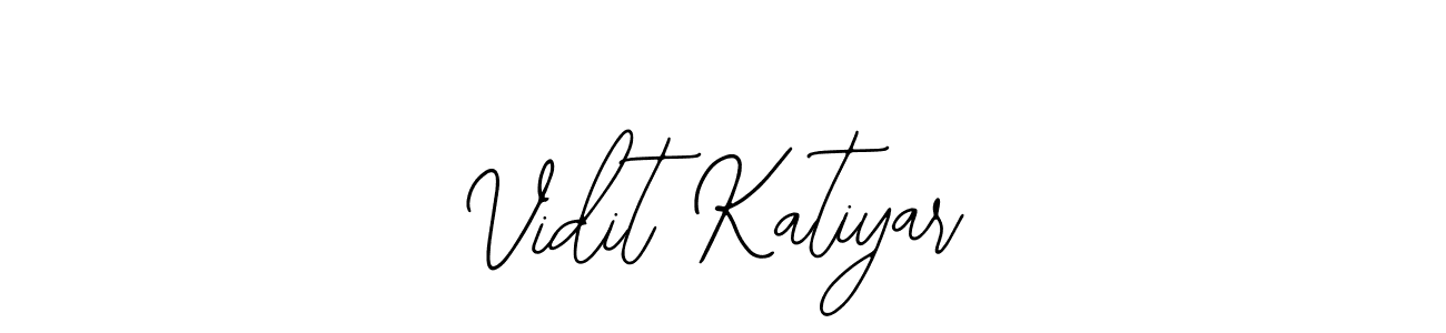 How to make Vidit Katiyar name signature. Use Bearetta-2O07w style for creating short signs online. This is the latest handwritten sign. Vidit Katiyar signature style 12 images and pictures png