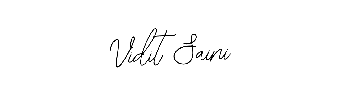 Also we have Vidit Saini name is the best signature style. Create professional handwritten signature collection using Bearetta-2O07w autograph style. Vidit Saini signature style 12 images and pictures png
