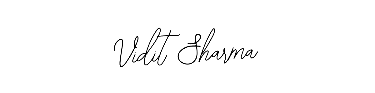 Make a beautiful signature design for name Vidit Sharma. With this signature (Bearetta-2O07w) style, you can create a handwritten signature for free. Vidit Sharma signature style 12 images and pictures png