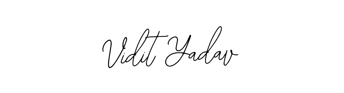 Use a signature maker to create a handwritten signature online. With this signature software, you can design (Bearetta-2O07w) your own signature for name Vidit Yadav. Vidit Yadav signature style 12 images and pictures png