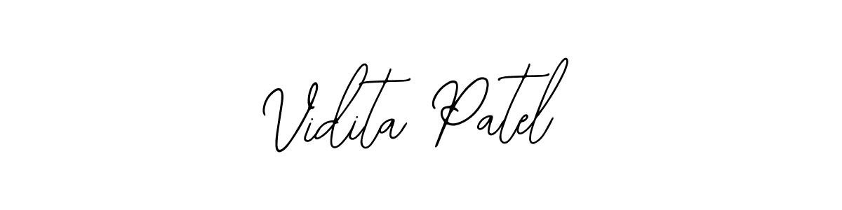 How to make Vidita Patel name signature. Use Bearetta-2O07w style for creating short signs online. This is the latest handwritten sign. Vidita Patel signature style 12 images and pictures png