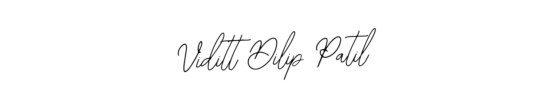 Design your own signature with our free online signature maker. With this signature software, you can create a handwritten (Bearetta-2O07w) signature for name Viditt Dilip Patil. Viditt Dilip Patil signature style 12 images and pictures png