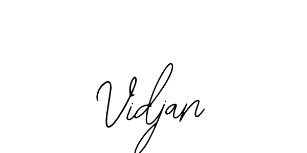 Design your own signature with our free online signature maker. With this signature software, you can create a handwritten (Bearetta-2O07w) signature for name Vidjan. Vidjan signature style 12 images and pictures png