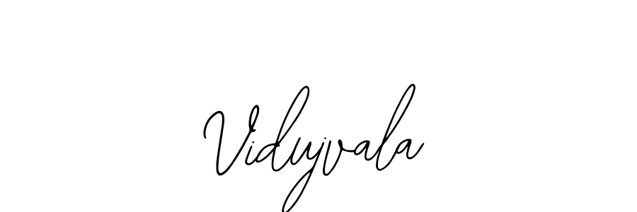 You should practise on your own different ways (Bearetta-2O07w) to write your name (Vidujvala) in signature. don't let someone else do it for you. Vidujvala signature style 12 images and pictures png