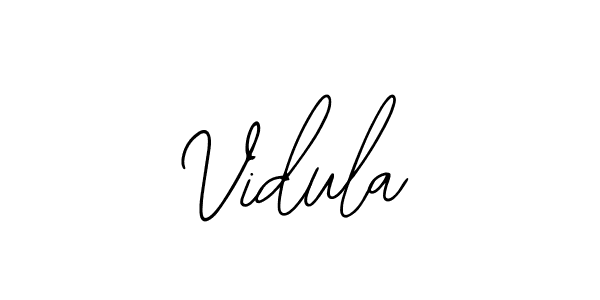 Also You can easily find your signature by using the search form. We will create Vidula name handwritten signature images for you free of cost using Bearetta-2O07w sign style. Vidula signature style 12 images and pictures png