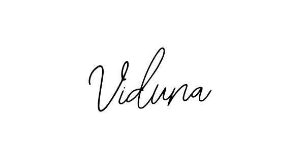 Make a beautiful signature design for name Viduna. With this signature (Bearetta-2O07w) style, you can create a handwritten signature for free. Viduna signature style 12 images and pictures png