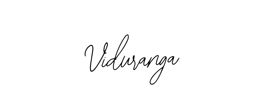 How to make Viduranga name signature. Use Bearetta-2O07w style for creating short signs online. This is the latest handwritten sign. Viduranga signature style 12 images and pictures png