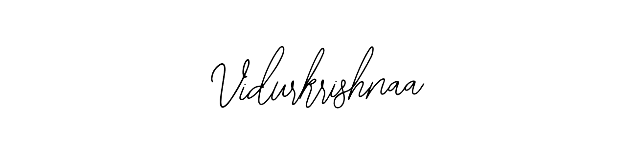 Design your own signature with our free online signature maker. With this signature software, you can create a handwritten (Bearetta-2O07w) signature for name Vidurkrishnaa. Vidurkrishnaa signature style 12 images and pictures png