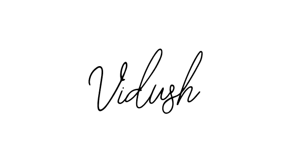 How to make Vidush name signature. Use Bearetta-2O07w style for creating short signs online. This is the latest handwritten sign. Vidush signature style 12 images and pictures png