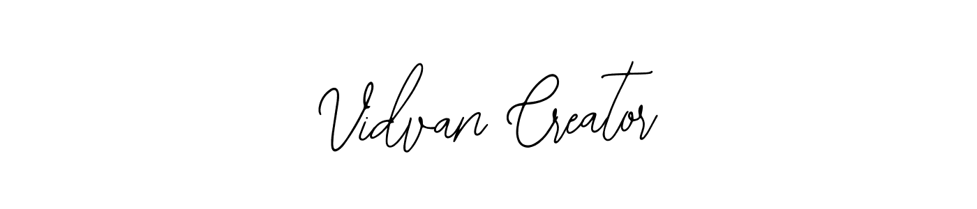 Also we have Vidvan Creator name is the best signature style. Create professional handwritten signature collection using Bearetta-2O07w autograph style. Vidvan Creator signature style 12 images and pictures png