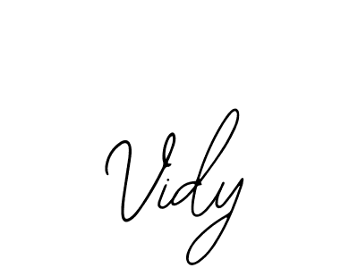 Vidy stylish signature style. Best Handwritten Sign (Bearetta-2O07w) for my name. Handwritten Signature Collection Ideas for my name Vidy. Vidy signature style 12 images and pictures png