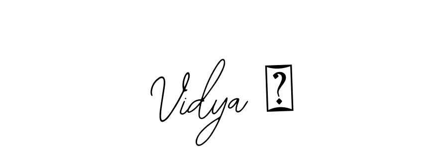 Design your own signature with our free online signature maker. With this signature software, you can create a handwritten (Bearetta-2O07w) signature for name Vidya ♡. Vidya ♡ signature style 12 images and pictures png