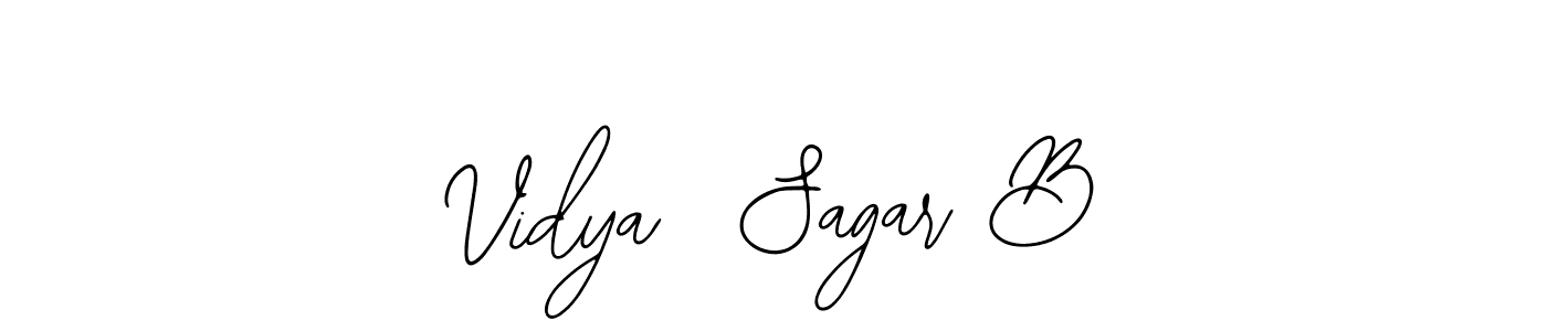 Similarly Bearetta-2O07w is the best handwritten signature design. Signature creator online .You can use it as an online autograph creator for name Vidya  Sagar B. Vidya  Sagar B signature style 12 images and pictures png