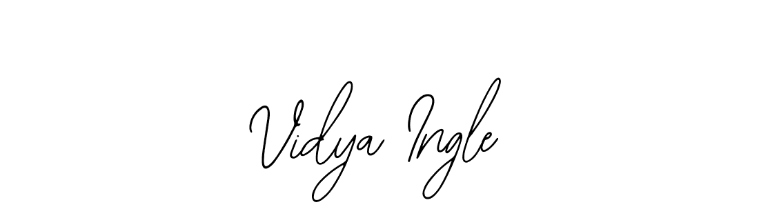 Bearetta-2O07w is a professional signature style that is perfect for those who want to add a touch of class to their signature. It is also a great choice for those who want to make their signature more unique. Get Vidya Ingle name to fancy signature for free. Vidya Ingle signature style 12 images and pictures png