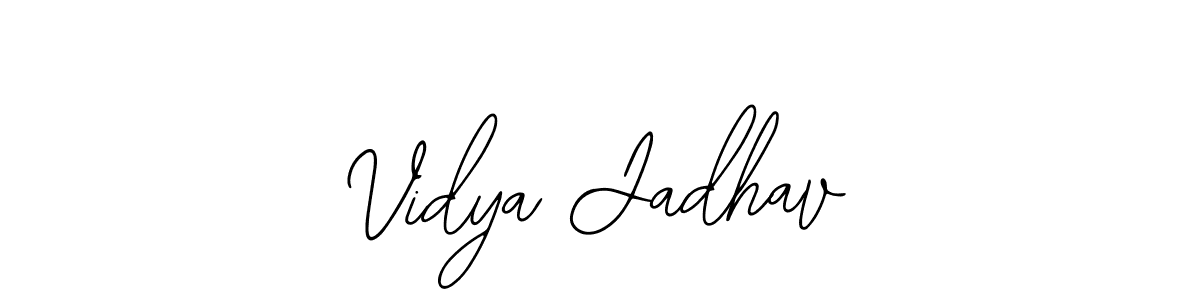 Bearetta-2O07w is a professional signature style that is perfect for those who want to add a touch of class to their signature. It is also a great choice for those who want to make their signature more unique. Get Vidya Jadhav name to fancy signature for free. Vidya Jadhav signature style 12 images and pictures png