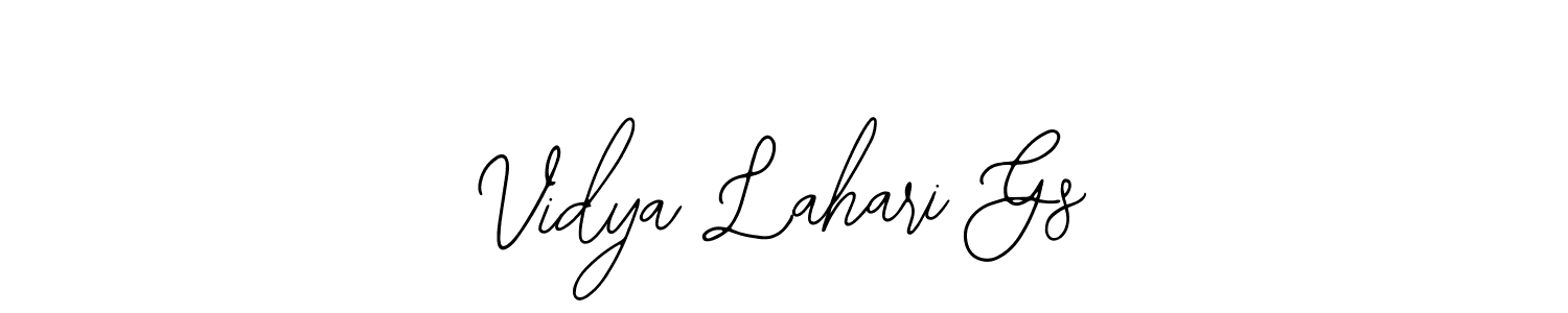 The best way (Bearetta-2O07w) to make a short signature is to pick only two or three words in your name. The name Vidya Lahari Gs include a total of six letters. For converting this name. Vidya Lahari Gs signature style 12 images and pictures png