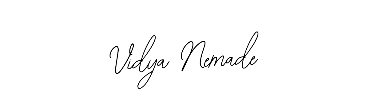 How to make Vidya Nemade signature? Bearetta-2O07w is a professional autograph style. Create handwritten signature for Vidya Nemade name. Vidya Nemade signature style 12 images and pictures png