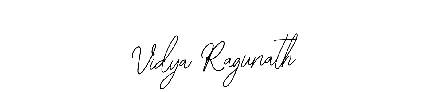 How to make Vidya Ragunath name signature. Use Bearetta-2O07w style for creating short signs online. This is the latest handwritten sign. Vidya Ragunath signature style 12 images and pictures png