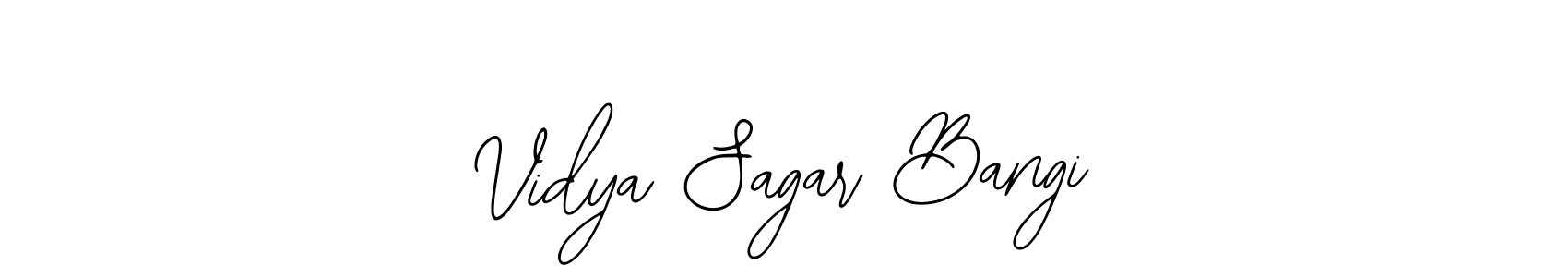 Also You can easily find your signature by using the search form. We will create Vidya Sagar Bangi name handwritten signature images for you free of cost using Bearetta-2O07w sign style. Vidya Sagar Bangi signature style 12 images and pictures png