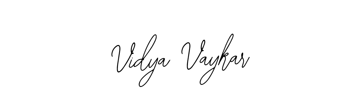 Bearetta-2O07w is a professional signature style that is perfect for those who want to add a touch of class to their signature. It is also a great choice for those who want to make their signature more unique. Get Vidya Vaykar name to fancy signature for free. Vidya Vaykar signature style 12 images and pictures png