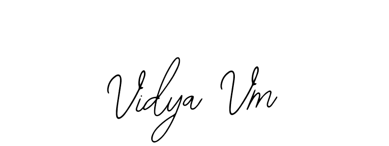 It looks lik you need a new signature style for name Vidya Vm. Design unique handwritten (Bearetta-2O07w) signature with our free signature maker in just a few clicks. Vidya Vm signature style 12 images and pictures png