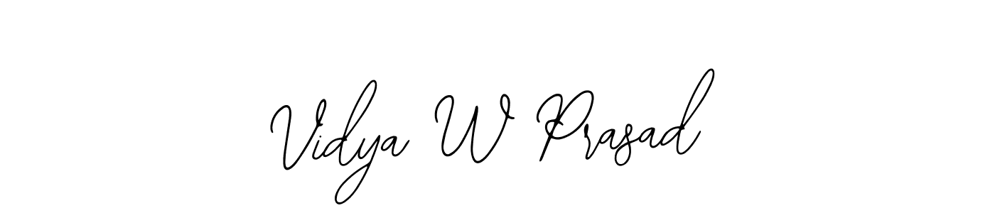 Also we have Vidya W Prasad name is the best signature style. Create professional handwritten signature collection using Bearetta-2O07w autograph style. Vidya W Prasad signature style 12 images and pictures png