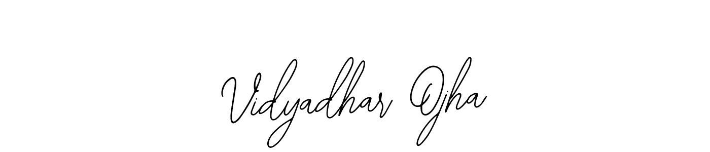 How to make Vidyadhar Ojha name signature. Use Bearetta-2O07w style for creating short signs online. This is the latest handwritten sign. Vidyadhar Ojha signature style 12 images and pictures png