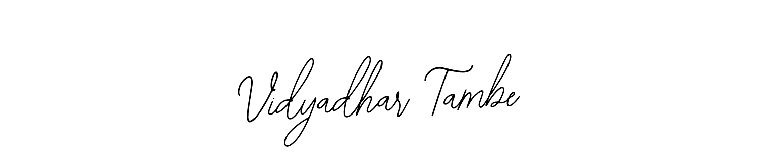 Also You can easily find your signature by using the search form. We will create Vidyadhar Tambe name handwritten signature images for you free of cost using Bearetta-2O07w sign style. Vidyadhar Tambe signature style 12 images and pictures png