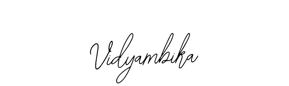 Bearetta-2O07w is a professional signature style that is perfect for those who want to add a touch of class to their signature. It is also a great choice for those who want to make their signature more unique. Get Vidyambika name to fancy signature for free. Vidyambika signature style 12 images and pictures png