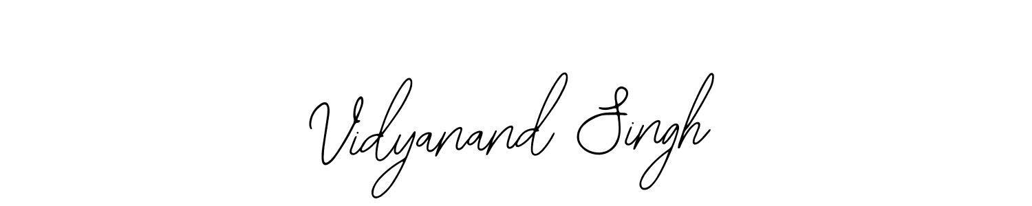 Bearetta-2O07w is a professional signature style that is perfect for those who want to add a touch of class to their signature. It is also a great choice for those who want to make their signature more unique. Get Vidyanand Singh name to fancy signature for free. Vidyanand Singh signature style 12 images and pictures png