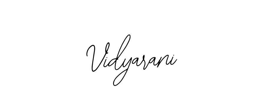 Design your own signature with our free online signature maker. With this signature software, you can create a handwritten (Bearetta-2O07w) signature for name Vidyarani. Vidyarani signature style 12 images and pictures png
