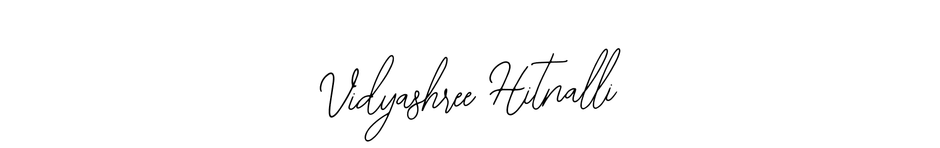 if you are searching for the best signature style for your name Vidyashree Hitnalli. so please give up your signature search. here we have designed multiple signature styles  using Bearetta-2O07w. Vidyashree Hitnalli signature style 12 images and pictures png