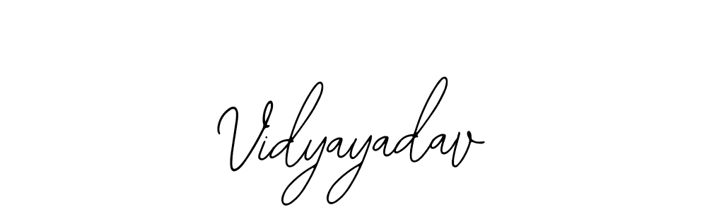 How to make Vidyayadav name signature. Use Bearetta-2O07w style for creating short signs online. This is the latest handwritten sign. Vidyayadav signature style 12 images and pictures png