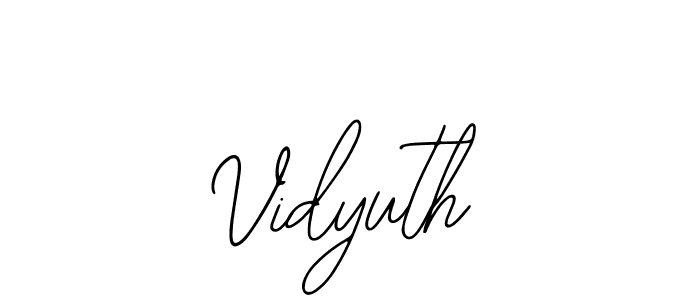 Make a beautiful signature design for name Vidyuth. Use this online signature maker to create a handwritten signature for free. Vidyuth signature style 12 images and pictures png