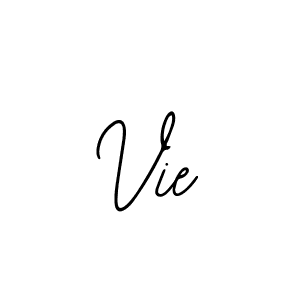 How to make Vie name signature. Use Bearetta-2O07w style for creating short signs online. This is the latest handwritten sign. Vie signature style 12 images and pictures png