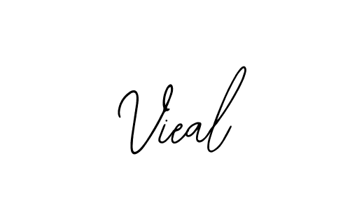 How to make Vieal name signature. Use Bearetta-2O07w style for creating short signs online. This is the latest handwritten sign. Vieal signature style 12 images and pictures png