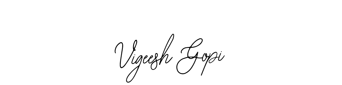 Make a beautiful signature design for name Vigeesh Gopi. With this signature (Bearetta-2O07w) style, you can create a handwritten signature for free. Vigeesh Gopi signature style 12 images and pictures png