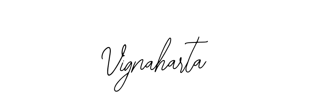 Use a signature maker to create a handwritten signature online. With this signature software, you can design (Bearetta-2O07w) your own signature for name Vignaharta. Vignaharta signature style 12 images and pictures png