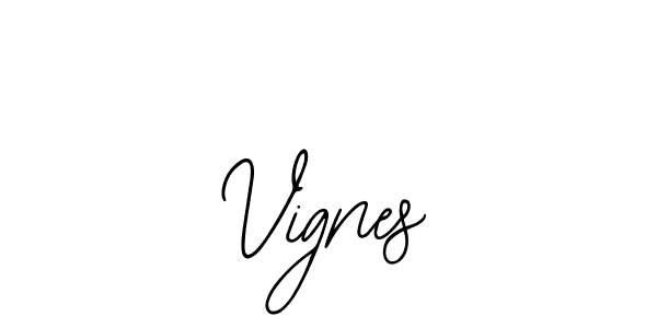 Vignes stylish signature style. Best Handwritten Sign (Bearetta-2O07w) for my name. Handwritten Signature Collection Ideas for my name Vignes. Vignes signature style 12 images and pictures png