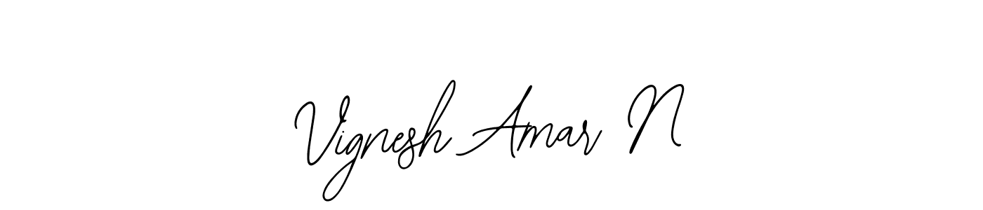 Create a beautiful signature design for name Vignesh Amar N. With this signature (Bearetta-2O07w) fonts, you can make a handwritten signature for free. Vignesh Amar N signature style 12 images and pictures png