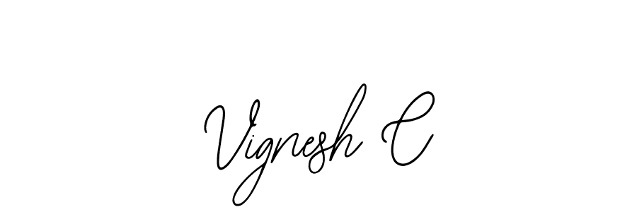This is the best signature style for the Vignesh C name. Also you like these signature font (Bearetta-2O07w). Mix name signature. Vignesh C signature style 12 images and pictures png