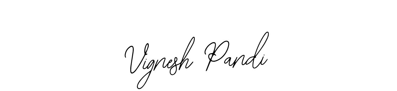 Use a signature maker to create a handwritten signature online. With this signature software, you can design (Bearetta-2O07w) your own signature for name Vignesh Pandi. Vignesh Pandi signature style 12 images and pictures png