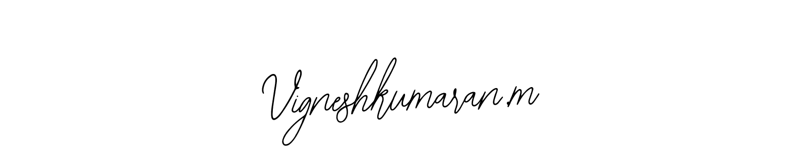 Similarly Bearetta-2O07w is the best handwritten signature design. Signature creator online .You can use it as an online autograph creator for name Vigneshkumaran.m. Vigneshkumaran.m signature style 12 images and pictures png