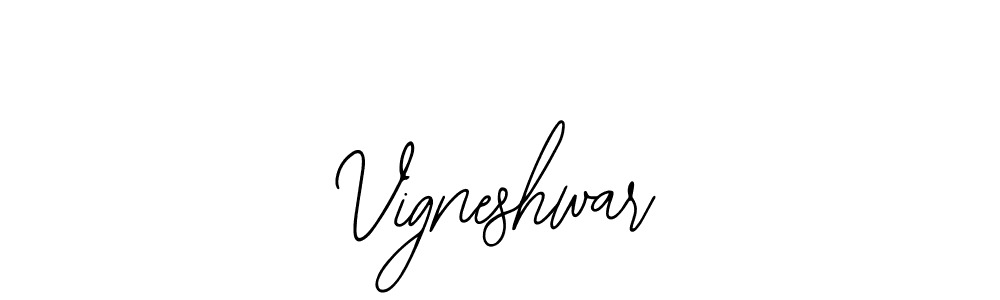 Vigneshwar stylish signature style. Best Handwritten Sign (Bearetta-2O07w) for my name. Handwritten Signature Collection Ideas for my name Vigneshwar. Vigneshwar signature style 12 images and pictures png