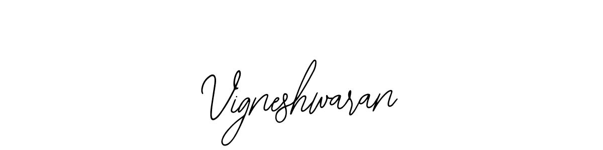 How to Draw Vigneshwaran signature style? Bearetta-2O07w is a latest design signature styles for name Vigneshwaran. Vigneshwaran signature style 12 images and pictures png